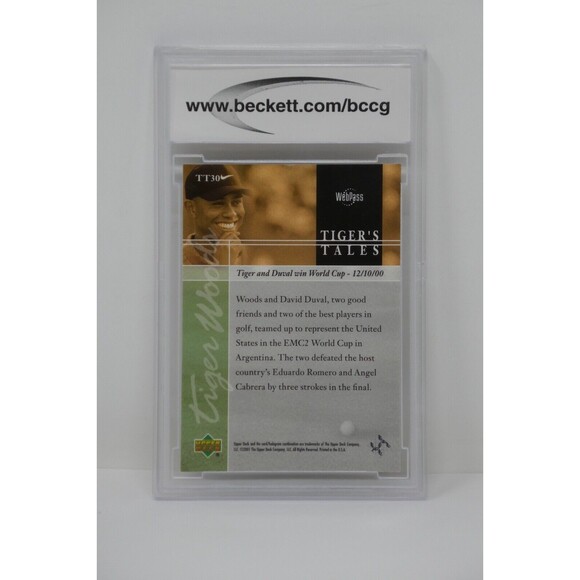2001 Upper Deck Tiger's Tales #TT30 Tiger Woods Rookie BCCG 10 MINT OR BETTER - Picture 4 of 4